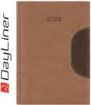 Dayliner Határidőnapló Memphis A5 napi, fehér lapokkal barna-csokoládé Dayliner 2026 (DL6AG-MEFA5NA-BC) - web24