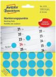 AVERY Etikett címke, o18mm, jelölésre, 24 címke/ív, 44 ív/doboz, Avery kék (3375) - web24
