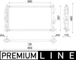 MAHLE Radiator, racire motor MAHLE CR 2591 000P (CR 2591 000P)
