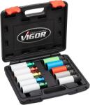 VIGOR V6312/10 Set capete bit, chei tubulare
