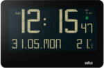Braun BC 14 black Radio Wall Clock digital (67700)