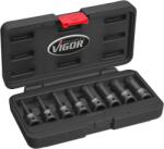 VIGOR V7018 Set capete bit, chei tubulare