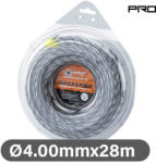 NAKAYAMA Sodort zsinór ( damil ) fűkaszákhoz. (Nylon, Carbon3 huzal ) Twist 4, 00mm-28m (NC1002) (NC1002)