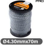 NAKAYAMA nylon szén-carbon 3 twist fűkasza damil 4, 30 mm-70 méter (NC1006) (NC1006)