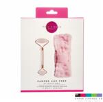 FULL CIRCLE Beauty Rózsakvarcból készült arcmasszírozó henger + rózsaszín fejpánt (FCB-HD0019PK)