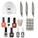  Komplett Meteor Gél lakk Kezdő/Induló szett 54w-os Uv/Led Lámpával (x5plus)