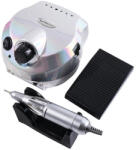  Professzionális Műköröm csiszoló szett - sebességszabályzó pedállal, csiszoló fejekkel. 35000rpm Silver Metál (48200s)