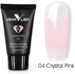  Venalisa Új Acryl Gél/Poly Gél 04 Crystal Pink/ Kristály Rózsaszín 45G (New04)