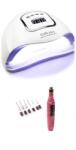 SUN X5 Max UV/LED Műkörmös lámpa 45db led 80 W Rózsaszín Kézi Csiszológéppel (x5)
