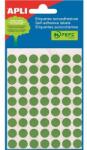 APLI Etikett, 10 mm kör, kézzel írható, színes, APLI, zöld, 315 etikett/csomag (LCA2054) - jatekotthon