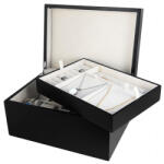 Bruchstein Premium ékszer- és óratartó doboz 10 db órának, matt fekete (687600000004)
