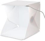 XMAX LightRoom mini, hordozható fénysátor, LED világítással, kétfajta háttérrel (00005059)