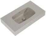 AREZZO design design MABEL öntöttmárvány falra szerelhető mosdó 80 cm, matt beige - AR-168858 (AR-168858)