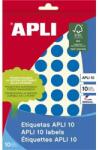 APLI Etikett, 16 mm kör, kézzel írható, színes, APLI, kék, 432 etikett/csomag (LCA2739) - jatekotthon
