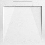 AREZZO design design STONE pala hatású öntött márvány zuhanytálca, 90x90 cm-es, fehér (2 doboz) - AR-DYT099LW (AR-DYT099LW)