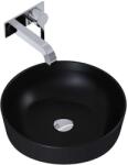 AREZZO design design pultra ültethető mosdó LORCA 42x42 matt fekete - AR-145084 (AR-145084)
