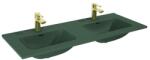 AREZZO design design SKAPPA 120 cm-es dupla mosdó, matt zöld - AR-146073 (AR-146073)