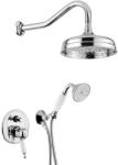 Bugnatese 6364NIL Bugnatese Oxford TERMOSTATICO Termosztátos fal alatti esőztető zuhanyszettel fényes nikkel színben
