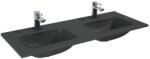 AREZZO design design SKAPPA 120 cm-es dupla mosdó, matt antracit - AR-146076 (AR-146076)