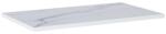 AREZZO design design CALACATTA márvány 80x46 cm mosdópult Matt Fehér színben, 20 mm - AR-167401 (AR-167401)