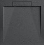 AREZZO design design STONE pala hatású öntött márvány zuhanytálca, 90x90 cm-es, antracit (2 doboz) - AR-DYT099LA (AR-DYT099LA)