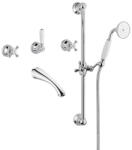 Bugnatese 929DO Bugnatese Lady Fal alatti váltós kádcsaptelep kifolyóval és rudas zuhanyszettel arany színben