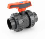 Cepex STD PVC-U golyóscsap, tok/tok - D63 (36506)