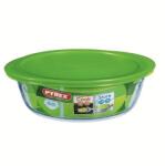 Pyrex COOK&STORE kerek sütőtál+műa. tető 26cm 2, 3 l