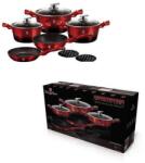 Berlinger Haus Burgundy Black edénykészlet 10 részes (indukciós)