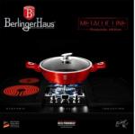 Berlinger Haus Burgundy serpenyő, indukciós, 28 cm-es, kőhatású, 2 fülű, üveg fedővel