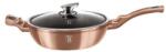 Berlinger Haus Rose Gold serpenyő+fedő indukciós, 28 cm-es, kőhatású