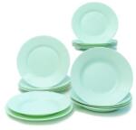 Luminarc PLUMI Paradise Green üveg étkészlet 18 részes - ARC