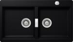 SCHOCK Horizont N-200 Puro/mélyfekete Cristadur gránit mosogatótálca