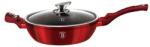 Berlinger Haus Burgundy serpenyő, indukciós, 28 cm-es, kőhatású, fedővel
