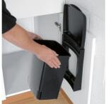 Brabantia BUILT IN BIN ajtóra szer. szemetes szögl. 10L BLACK -BRABANTIA