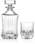 RCR Cristalleria Italiana Adagio kristályüveg whisky szett 7 darabos