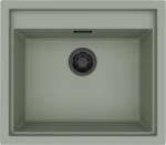 Elleci Sintesi 105 K82 Sage Green fekete szűrőkosárral keratek plus mosogatótálca