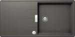 SCHOCK Tia D-100L Silverstone/sötétszürke Cristadur gránit mosogatótálca