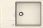 SCHOCK Tia D-100LS Magnolia/krémfehér Cristadur gránit mosogatótálca