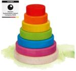 Goki 58473 szivárvány montessori torony tömörfa (58473)