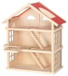 Goki 51957 nagy fa emeletes babaház három szintes (51957)