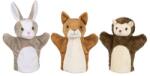 Goki plüss kesztyűbáb szett nyuszi, mókus, sün (50961)