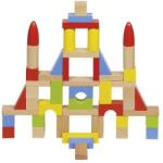 Goki 58575 színes fa építőkocka vászonzsákban Basic (58575)