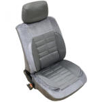  Univerzális, 10 részes üléshuzat szett - ezüst-szürke színű, plüss