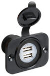 LAMPA Szerelhető dupla USB aljzat - 12/24V 2100MA - vízálló