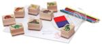 Melissa & Doug M&D, Fa Nyomda Készlet Ceruzákkal, Dínók