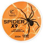 Baracuda Fir textil Baracuda Spider X9, 200 m, 9 fire impletite paralel, orange-fluo 0.70 mm (SpiderX9-200-070)