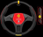 MOMO Profile kormányvédő - M - 38-39cm - fekete-piros