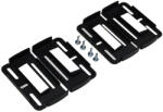  Keret nélküli rendszámtábla tartó szett - fekete