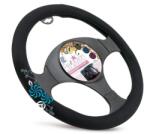 Bottari My Flower Swivel - kormányvédő, 37-39cm, fekete, kék-fehér virágmintás